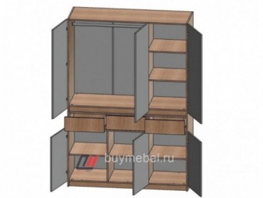buymebel.ru двухъярусная кровать Севилья-3 схема с размерами